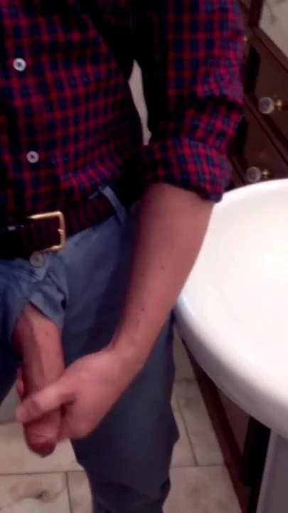 Captivating moment from "Stroking my big uncut veiny cock while I talk until it gets really hard and explodes in a massive"