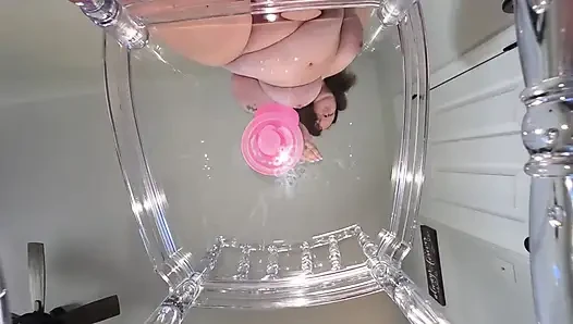 Bouncing on my dildo