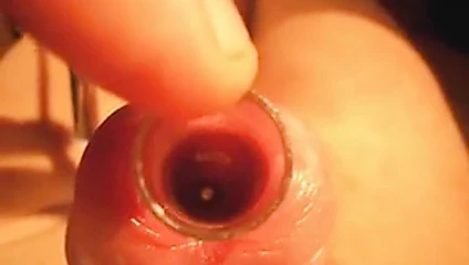 18mm 9cm peehole bir test tüpü ile benim horoz içine bak