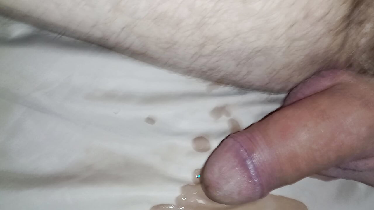 Naked Close up Uncut Cock Wanking, Moaning Orgasm, Delicious Creamy Cum - Rockard Daddy