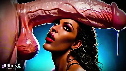 Dewi ebony toket dan pantat besar - pemujaan kontol putih: asmr gelap & kontras ekstrem (bokep animasi 4k ai)