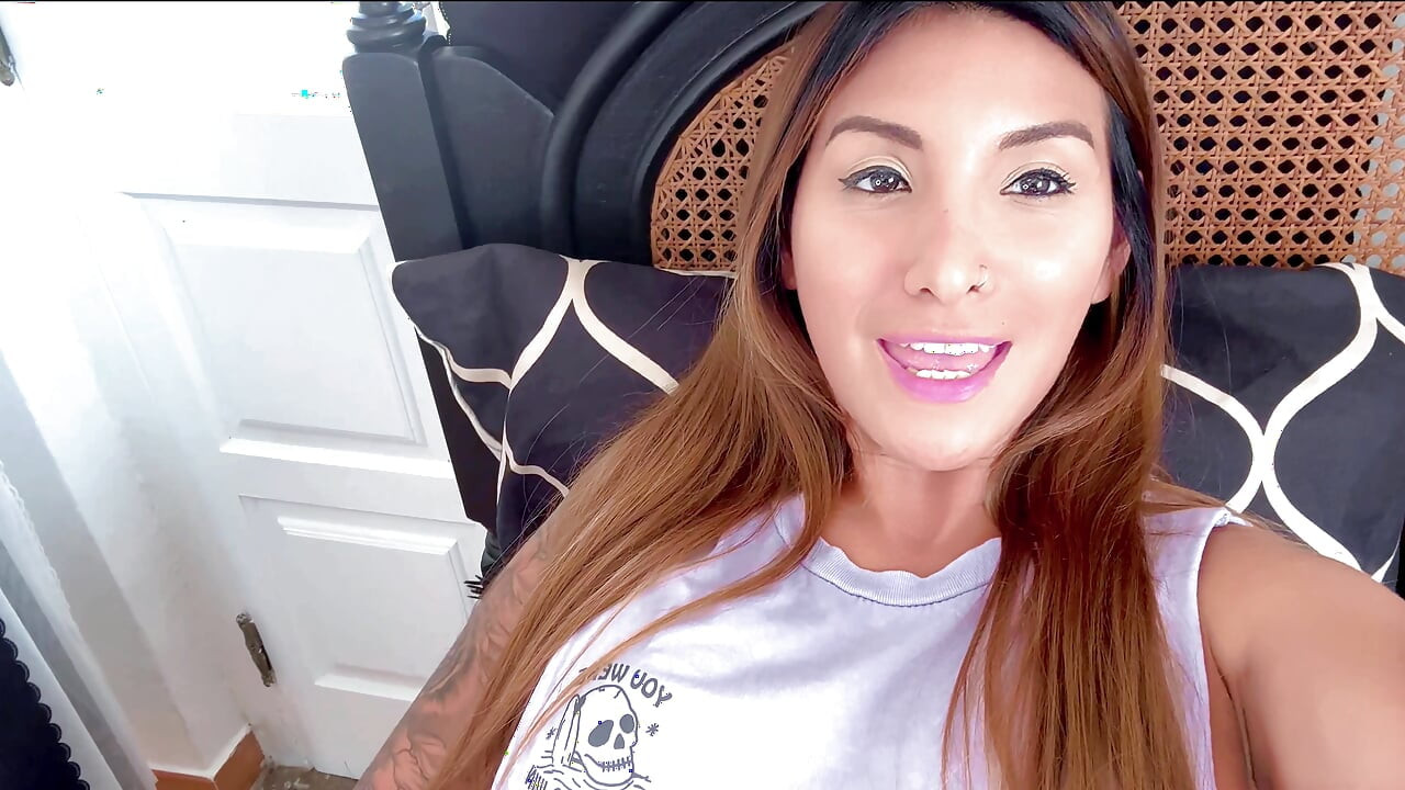 Stepdad interrupts stepdaughter masturbating for her boyfriend! Almost caught her with her pussy wet!