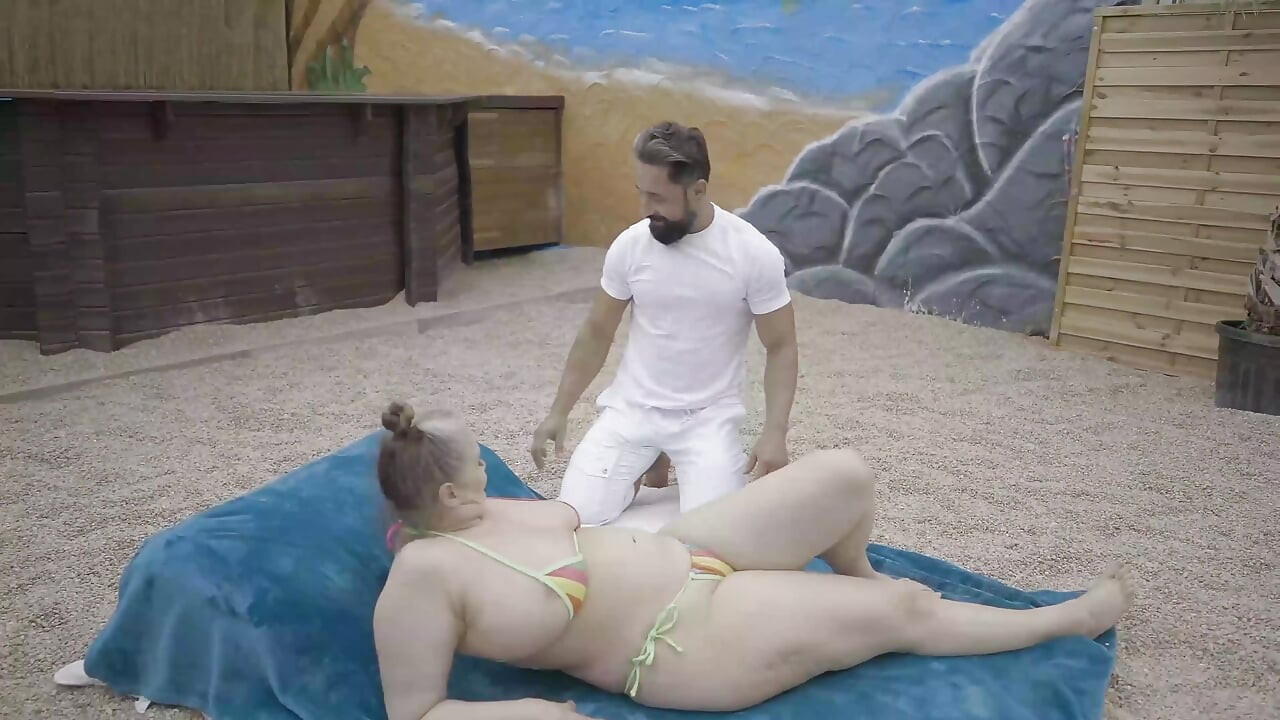Joy Adams Hot Beach Tit and Horny Pussy Fuck