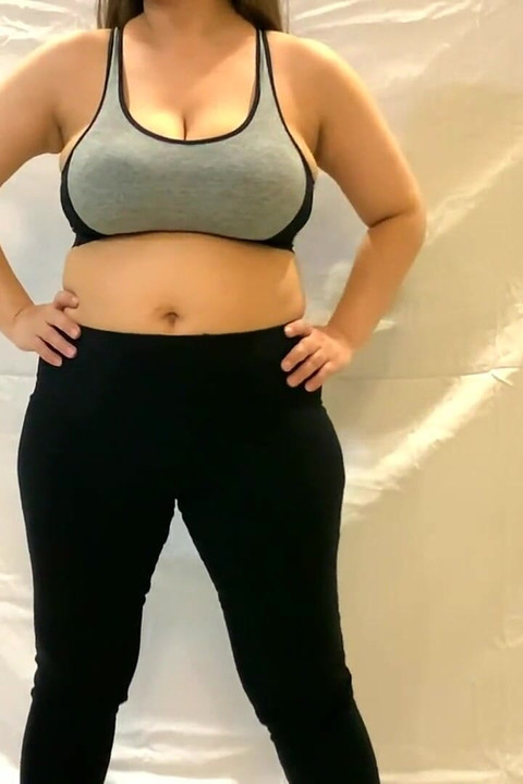 Solo Female Masturbation During Yoga Session Break