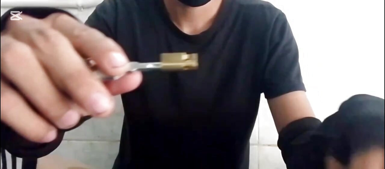 Testing my new chastity cage