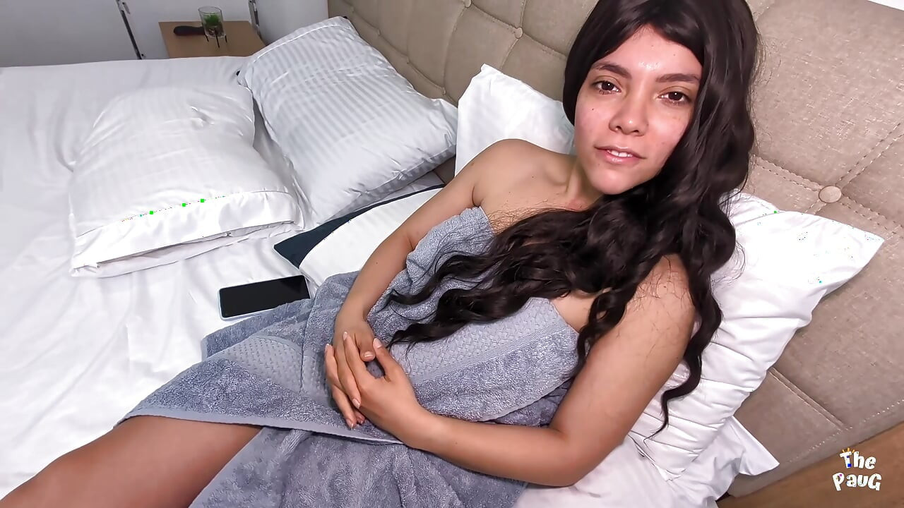My stepfather caught me in a towel and explored my body with ejaculation inside