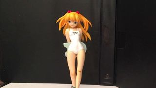 Asuka langley poyon rock ver anime figura bukkake