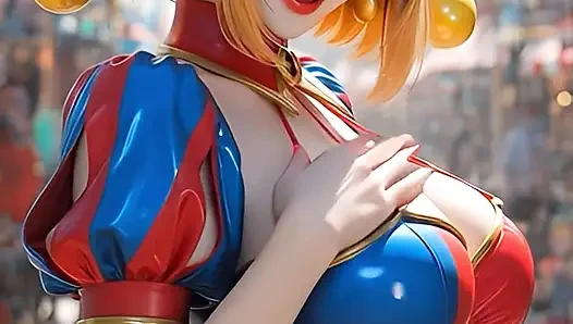 SFW Pomni в бикини и танце в нижнем белье