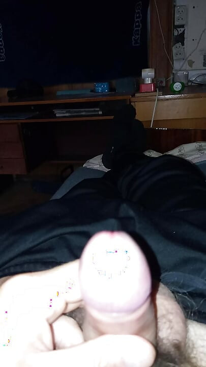 Jerking off my penis at home