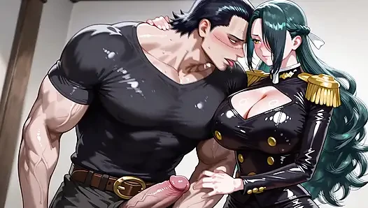 Crocodile (OP) x Fubuki (Chained Soldier)