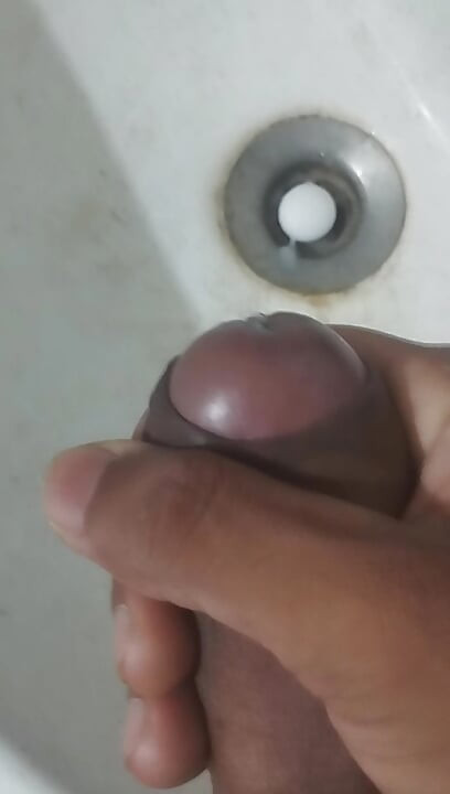 Masturbating alone
