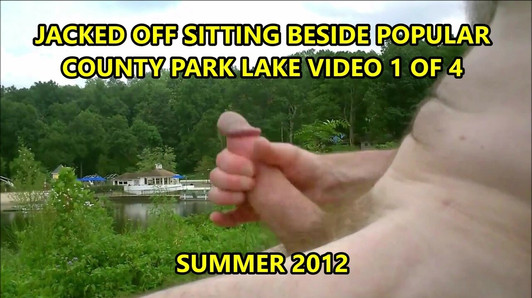 1 of 4 JACKED OFF SITTING BESIDE POPULAR COUNTRY PARK LAKE SUMMER 2012