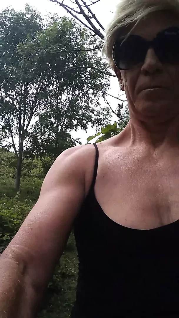 Sexy Claire Queenbee in the woods.