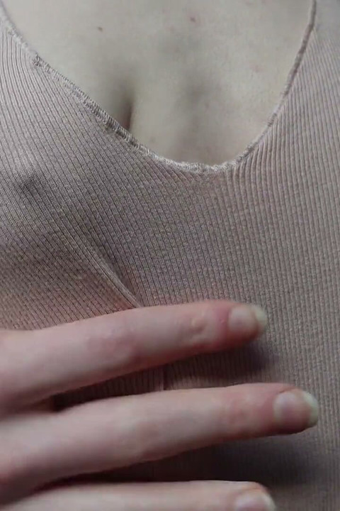 Titplay with Squeezing My Small Tits and Nipples