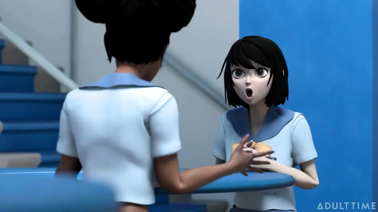 Hentai Sex College Episode 8 - Big Titty Bffs Practice Scissoring Together at Hentai Sex University