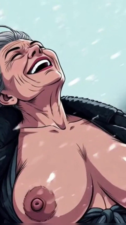 Ai Cartoon Granny Outdoor Titties