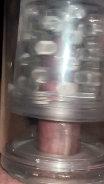 small foreskin cock masturbations toy wank and cum | Clip 1