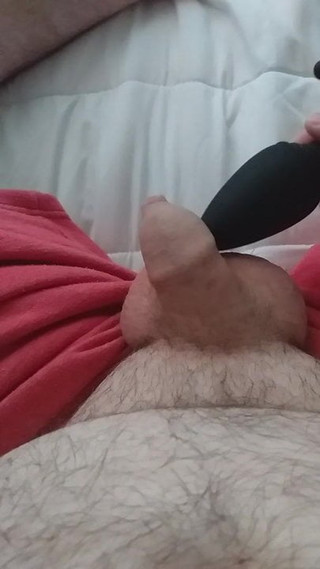 Small cumshot with vibrator