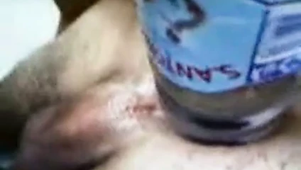 masturbate with bottle