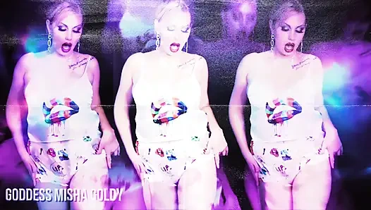 Глупый для меня и пососи свой первый настоящий хуй!