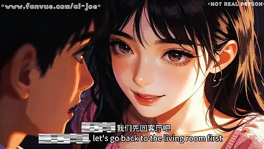 It turned out to be such a beautiful woman. She did this secretly to me... Generated by artificial intelligence.