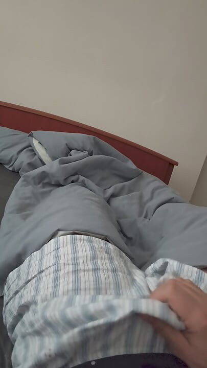 Gay boy alone at home