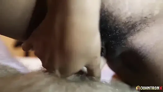 Johntronx - Tanned Asian Amateur Sucks, Fucks, and Gets Creampied