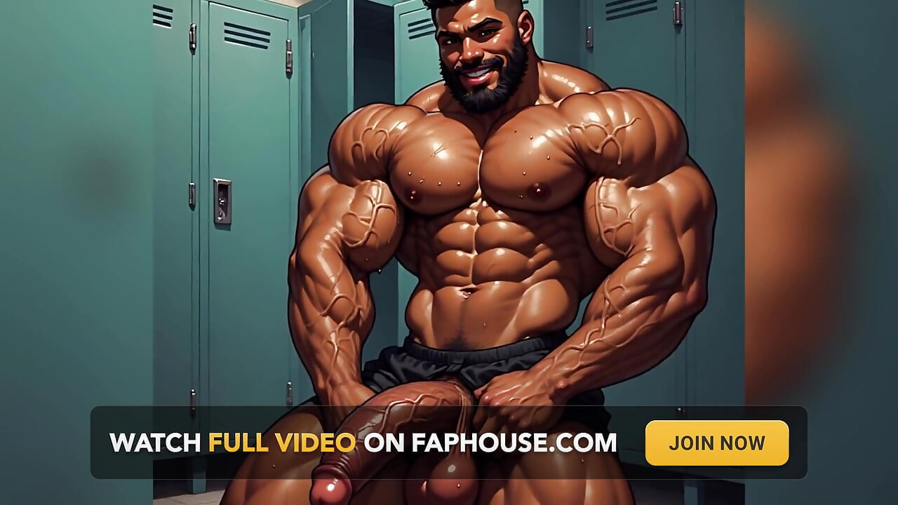 Locker Room Muscle Men Art