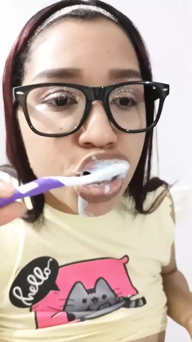 Hot I fuck the 18 year old teen brunette stepsister with big saggy tits her pussy is very soft and wet I put my big dick