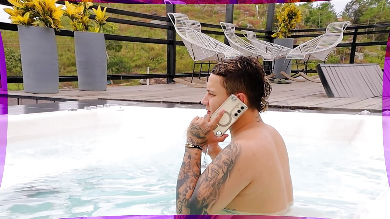 I Fuck My Girlfriend's Two Best Friends Pussy in the Pool While She Tans