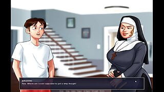 Summertime Saga - Maria got spanked by the Nun