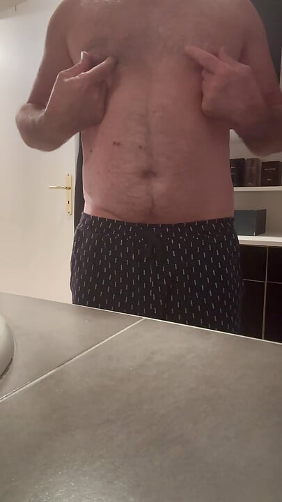 CUMMING IN THE BATHROOM WITH MY UNCUT