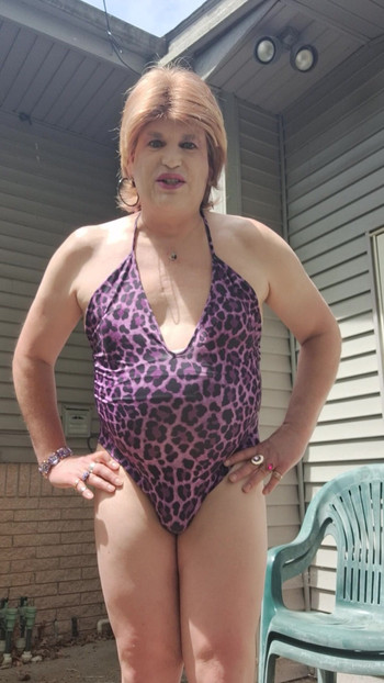 I love doing it outside with Daddy, I think they neighbors heard me this time.