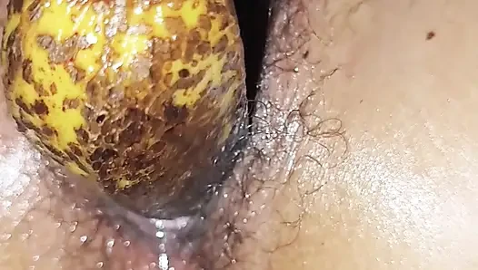 Pumped bananas and bottles into sister-in-law's pussy and fucked her a lot.