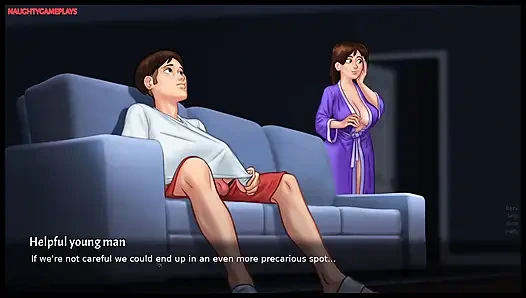 Summertime Saga Part 25 By DarkCookie - MILF Stepmom Helps Pervert Masturbate, MILF Pussy Fingering