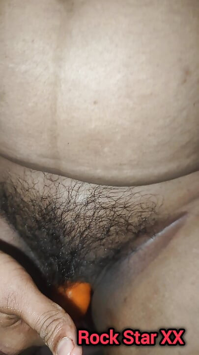 Desi Mallu wife Big Boobs Oil massage Carrot Masturbation