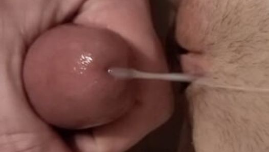 Dripping super wet tight pussy dripping with cum with nice cum shot