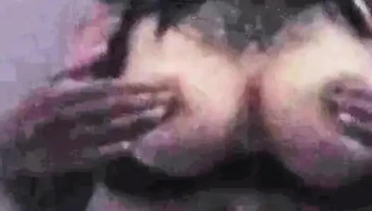 I secretly send my big tits to my stepbrother