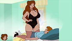 Milftoon Drama - Mother in Law comes over to get fucked