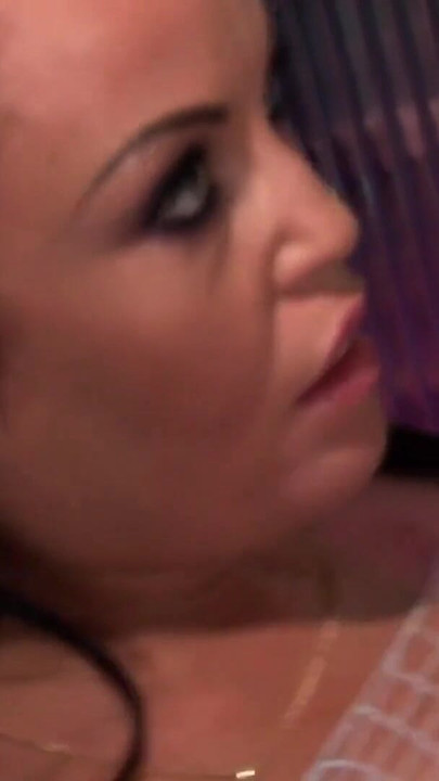Key moment from "Pretty face babe in white fishnets is ready to ride a cock"