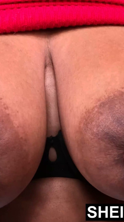 Dorky Black Babe Sheisnovember Suckles On Her Big Nipples & Areolas After Undressing, The Biggest Real Breasts – Shisnov | Clip 1