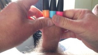 Saturday foreskin session - three highlighters
