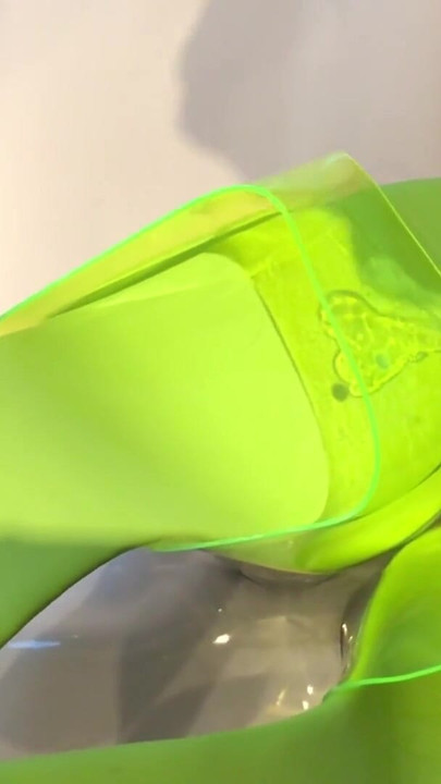 Thrilling moment from "High Heels Paradise and Cum on Green Mules"