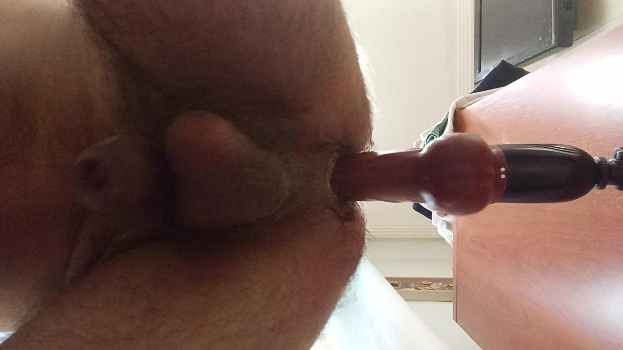 Opening his ass quite a bit