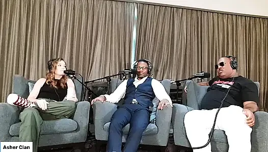 Взрослые артисты разговаривают на диване с Кэти Куш, Джейми Нокс и Mrflourish Подкаст Asherclantv