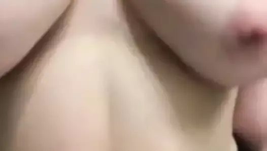 Big tits jumping out of bra