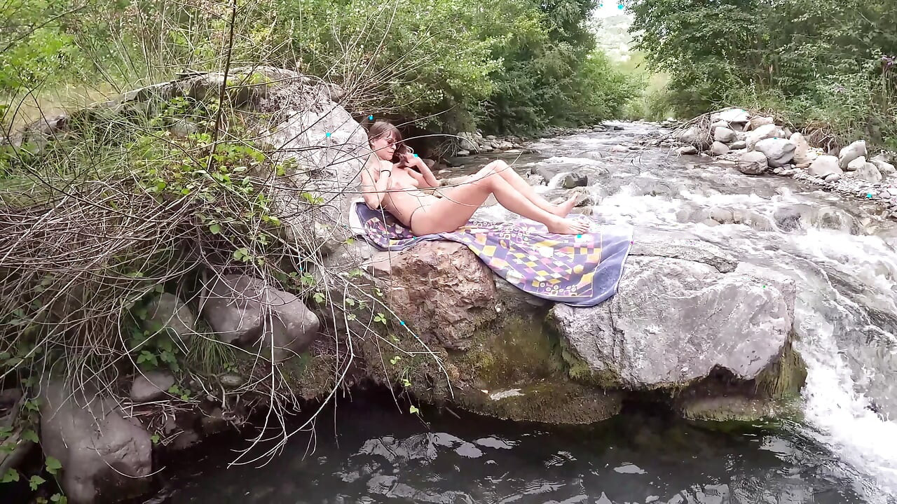 MILF Caught Taking Topless Photos by a Voyeur Ends with a Squirt and Her Face Covered in Cum