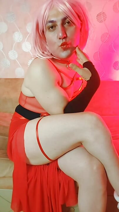 Red Club atuendo linda hermosa femboy