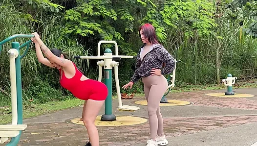 LESBIANS!! personalized YOGA classes on the street very