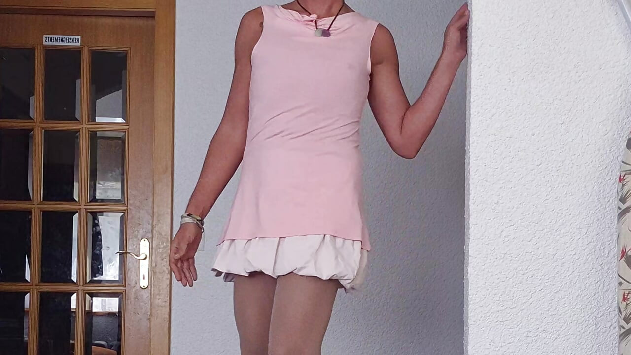 Lovely sissy Xunami in sensual high heels